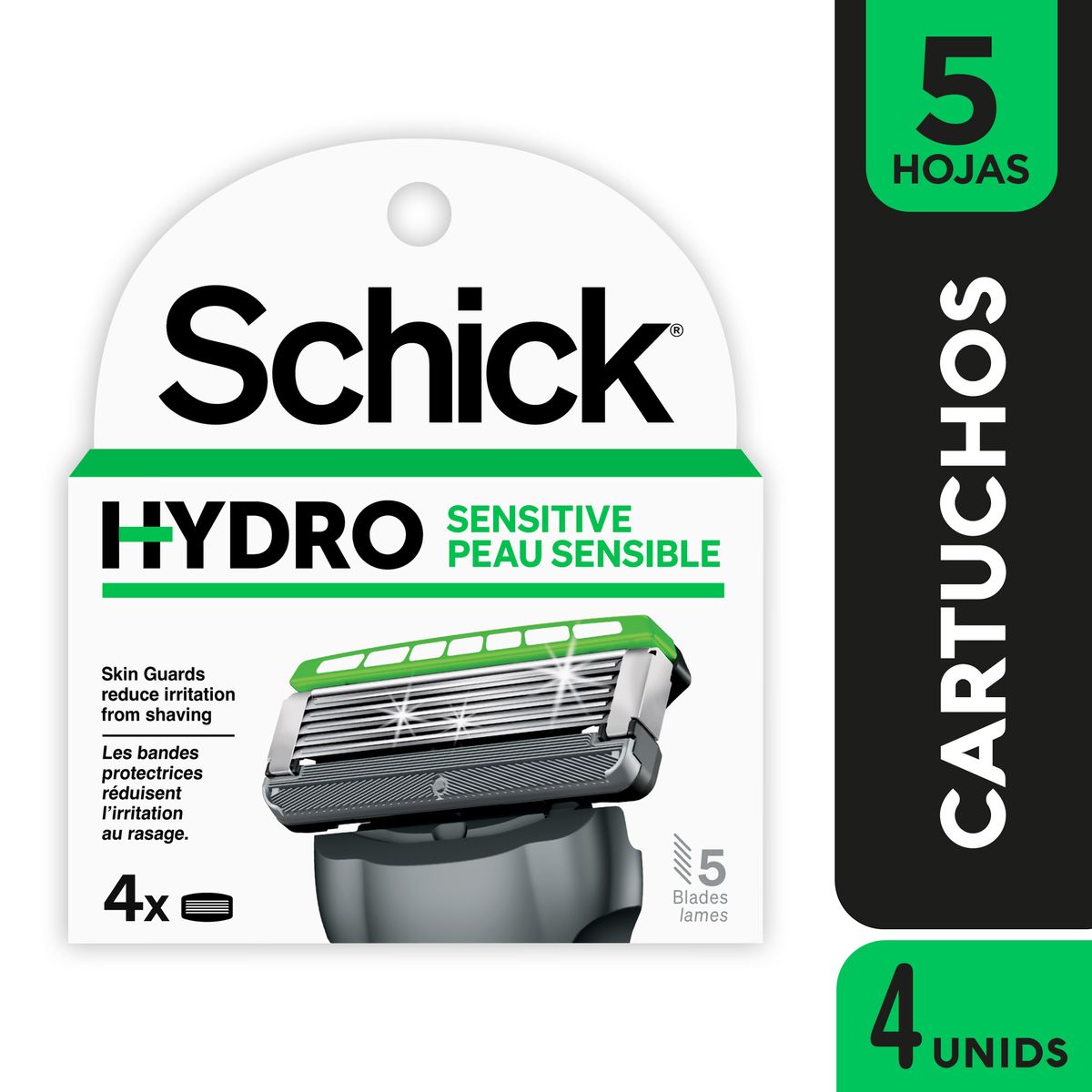 SCHICK - Repuestos Schick Hydro Sensitive Empaque 4 Und