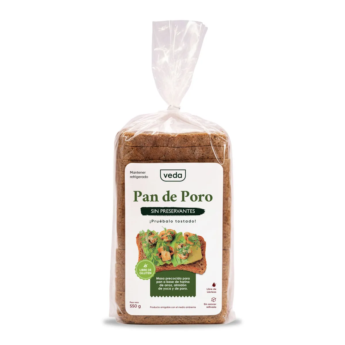 VEDA - Pan de Poro Veda 550 g
