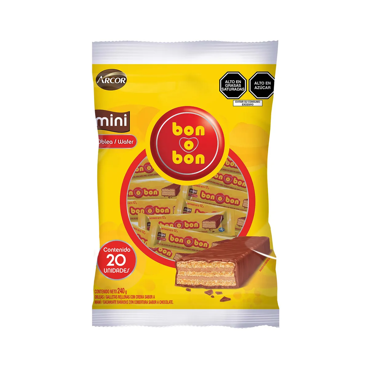 BOB O BON - Mini Oblea Bon O Bon Bolsa 240 g