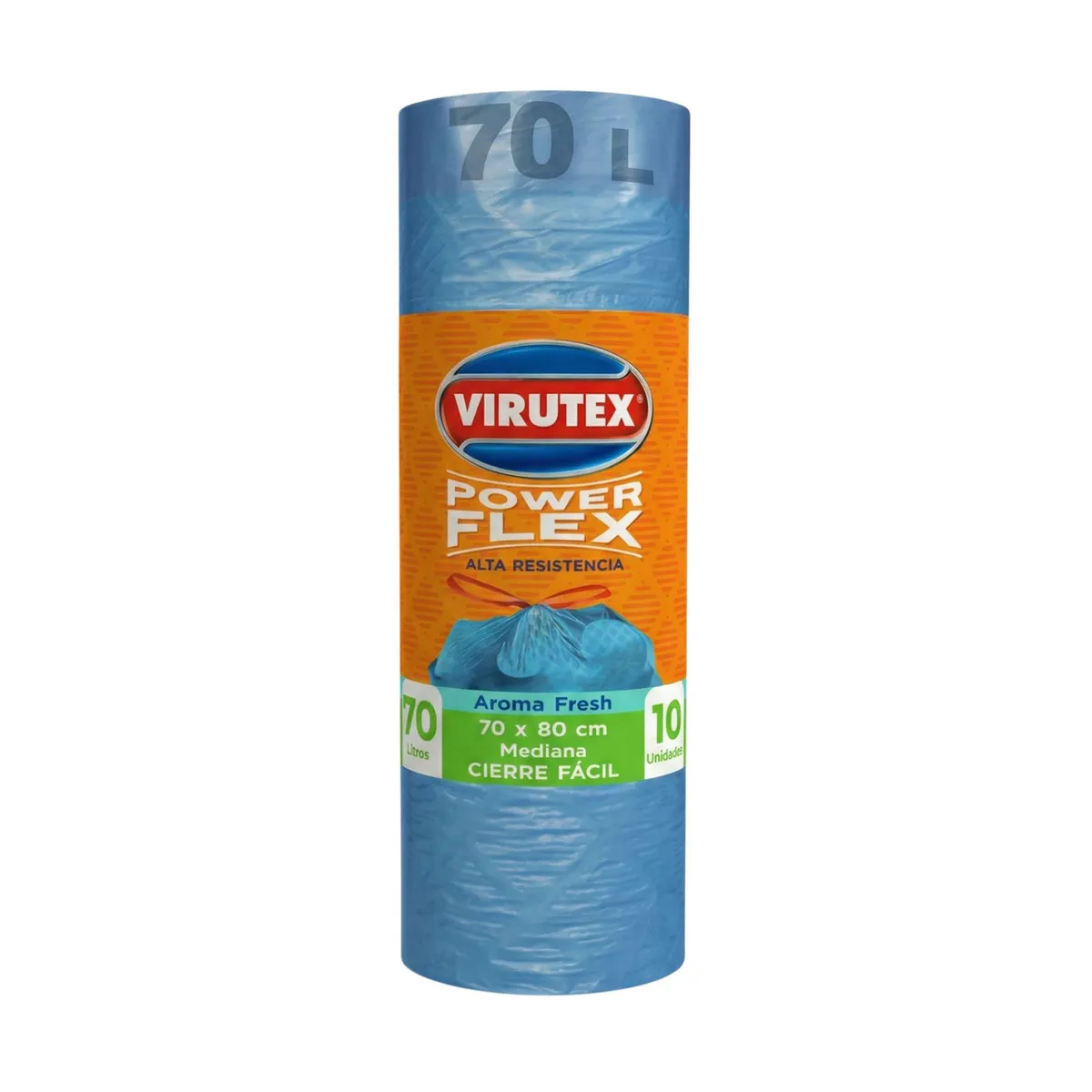 VIRUTEX - Bolsas para Basura Power Flex 70 L Empaque 10 Und