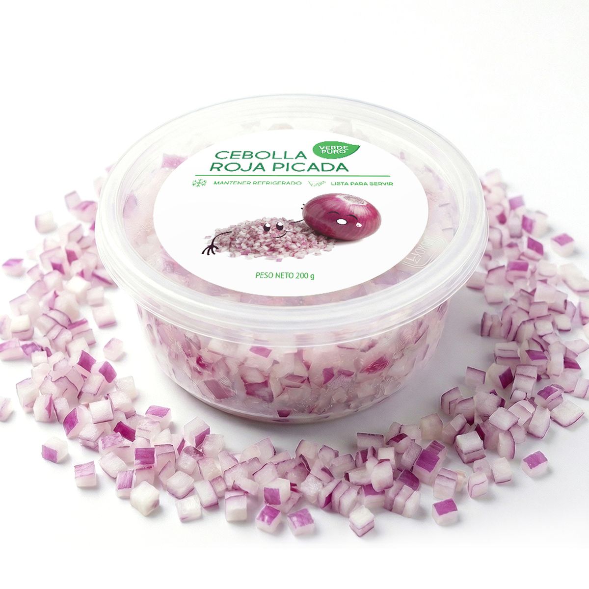 TOTTUS - Cebolla Roja En Cubos x 200 g