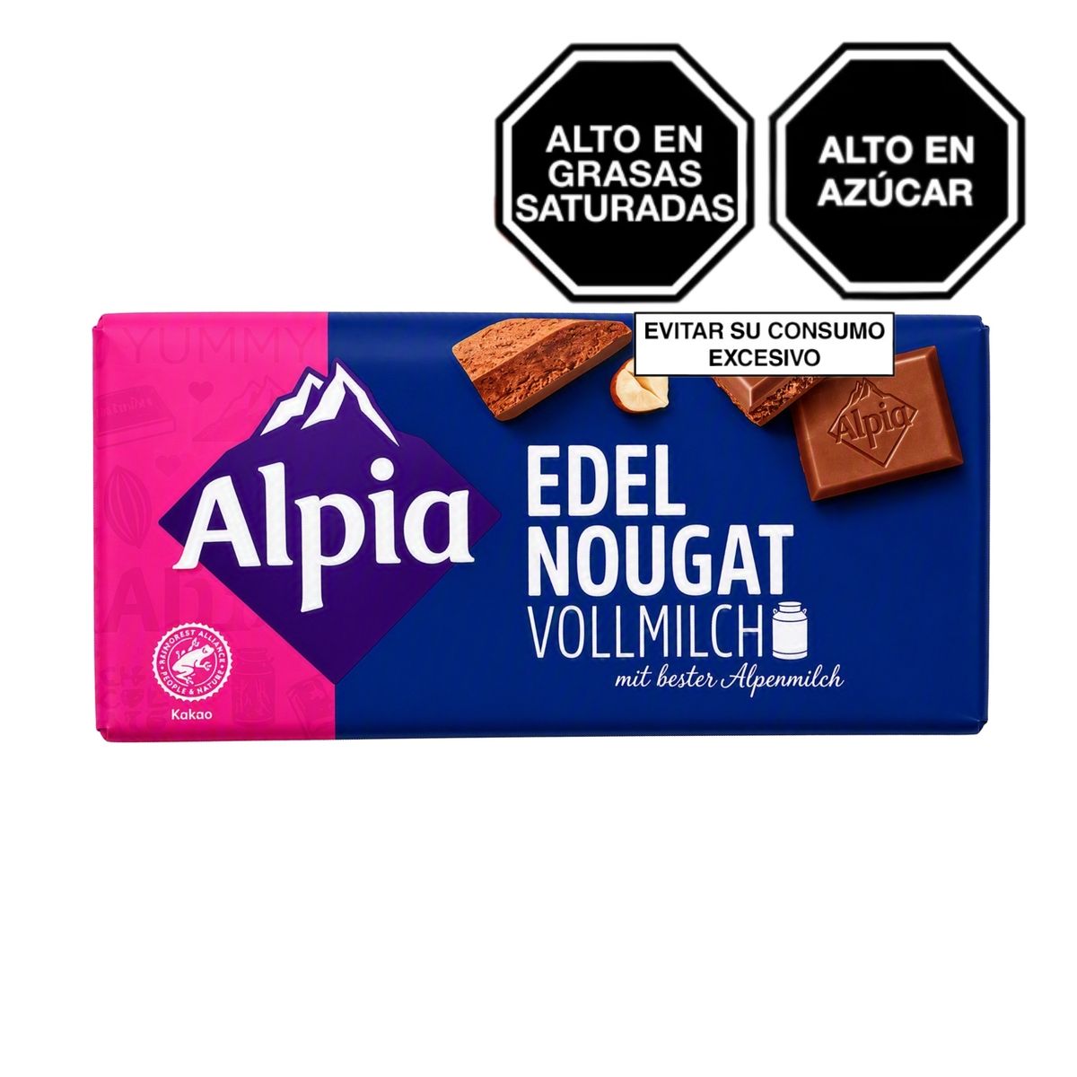 ALPIA - Tableta de Chocolate Alpia Turrón Empaque 100 g