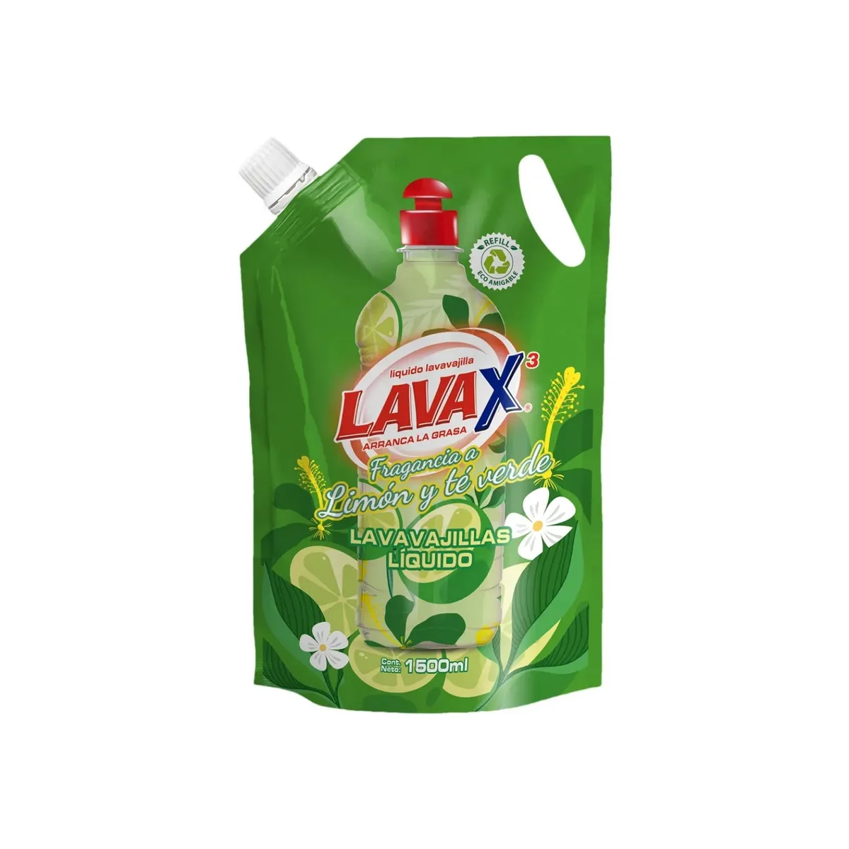 LAVAX - Lavavajilla Líquido Lavax Limón Doypack 1.5 L