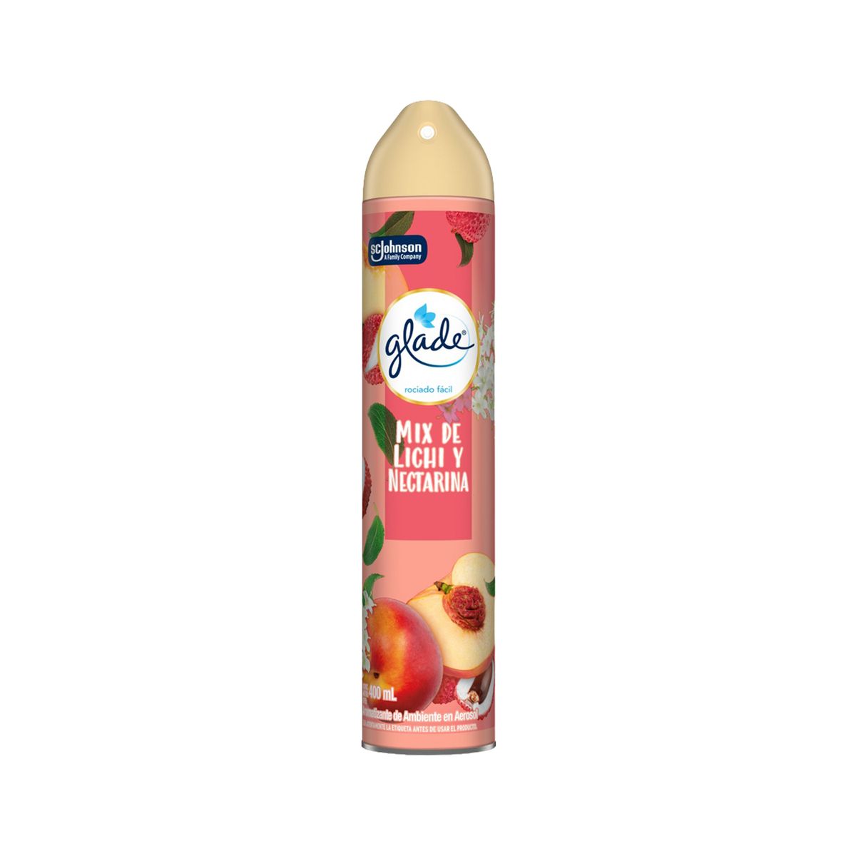 GLADE - Ambientador Aerosol Glade Lichi Y Nectarine Envase 400 mL