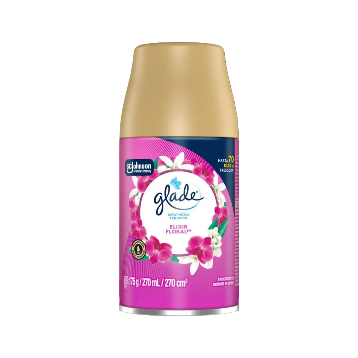 GLADE - Ambientador Aerosol Automático Glade Elixir Floral Envase 175 g