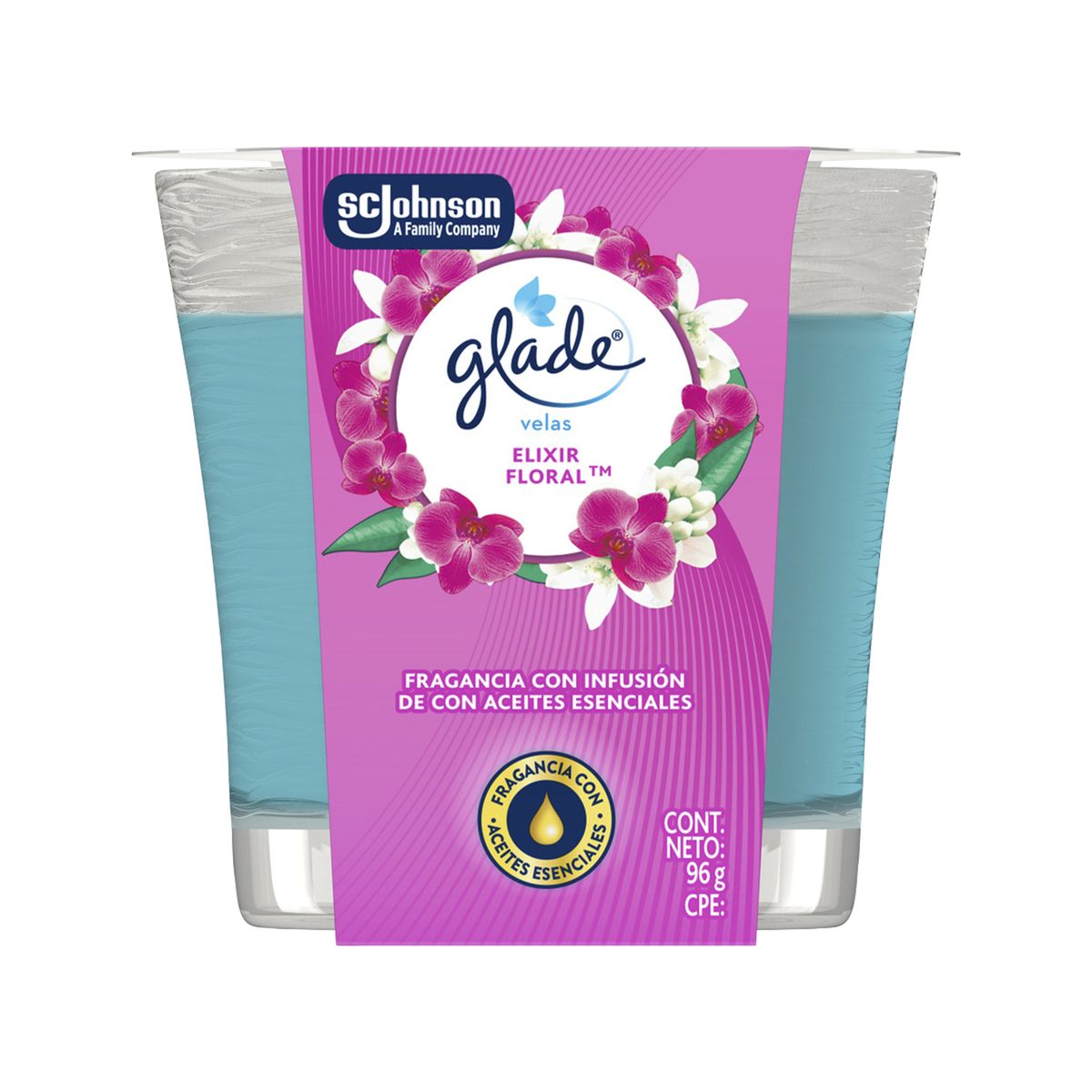 GLADE - Vela Aromática Glade Elixir Floral Envase 96 g