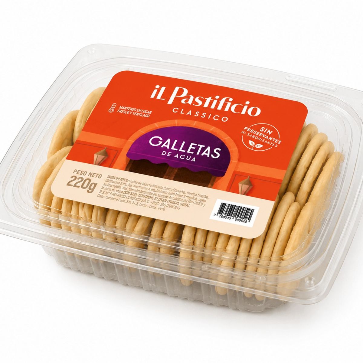 IL PASTIFICIO - GALLETA DE AGUA 220G PASTI