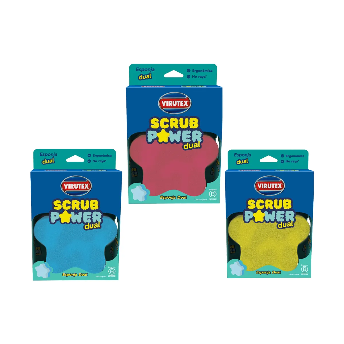VIRUTEX - Esponja Virutex Scrub Power Dual