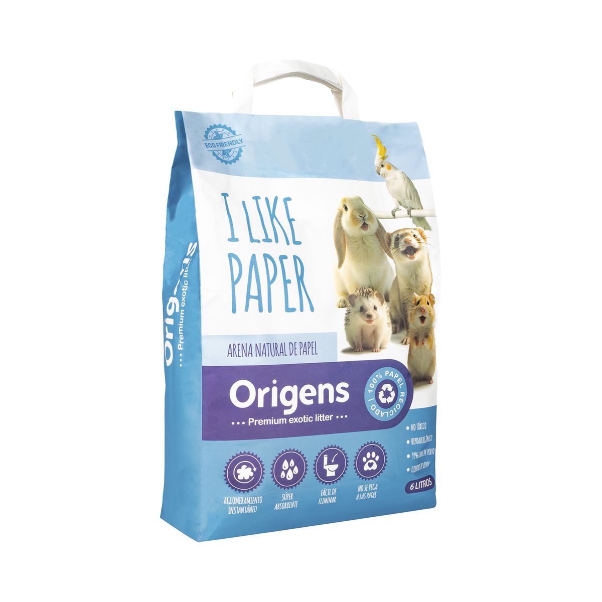 ORIGENS - Arena Natural Origens Papel Bolsa 6 L