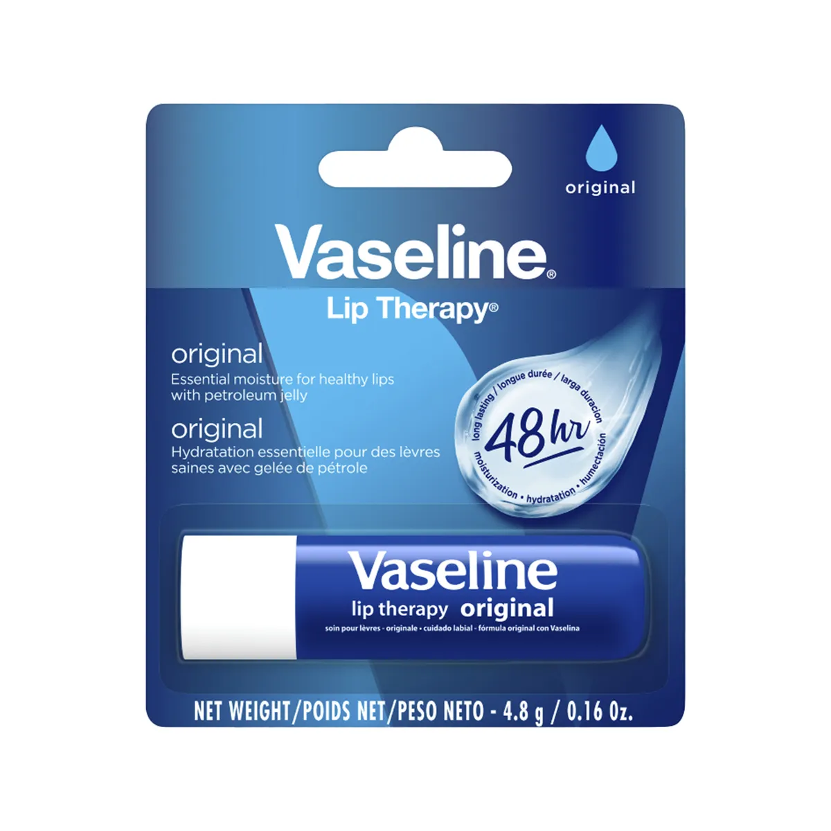 VASELINE - Bálsamo Labial Vaseline Lip Therapy Original Envase 4.8 g