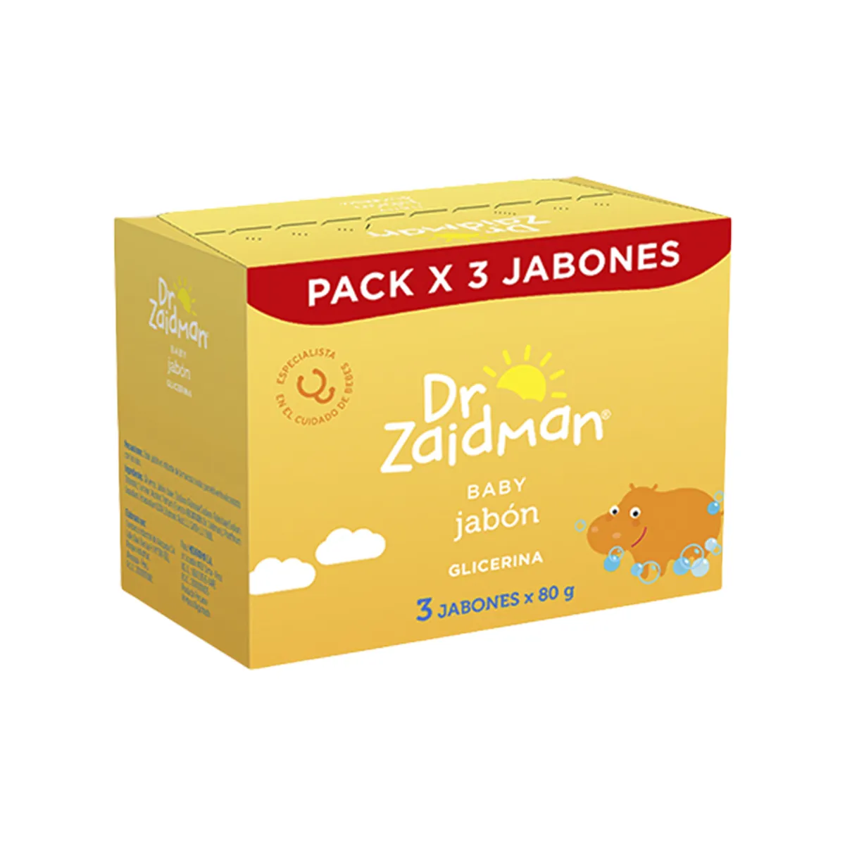 DR ZAIDMAN - Jabón de Bebé Dr. Zaidman Glicerina Caja 3 Und