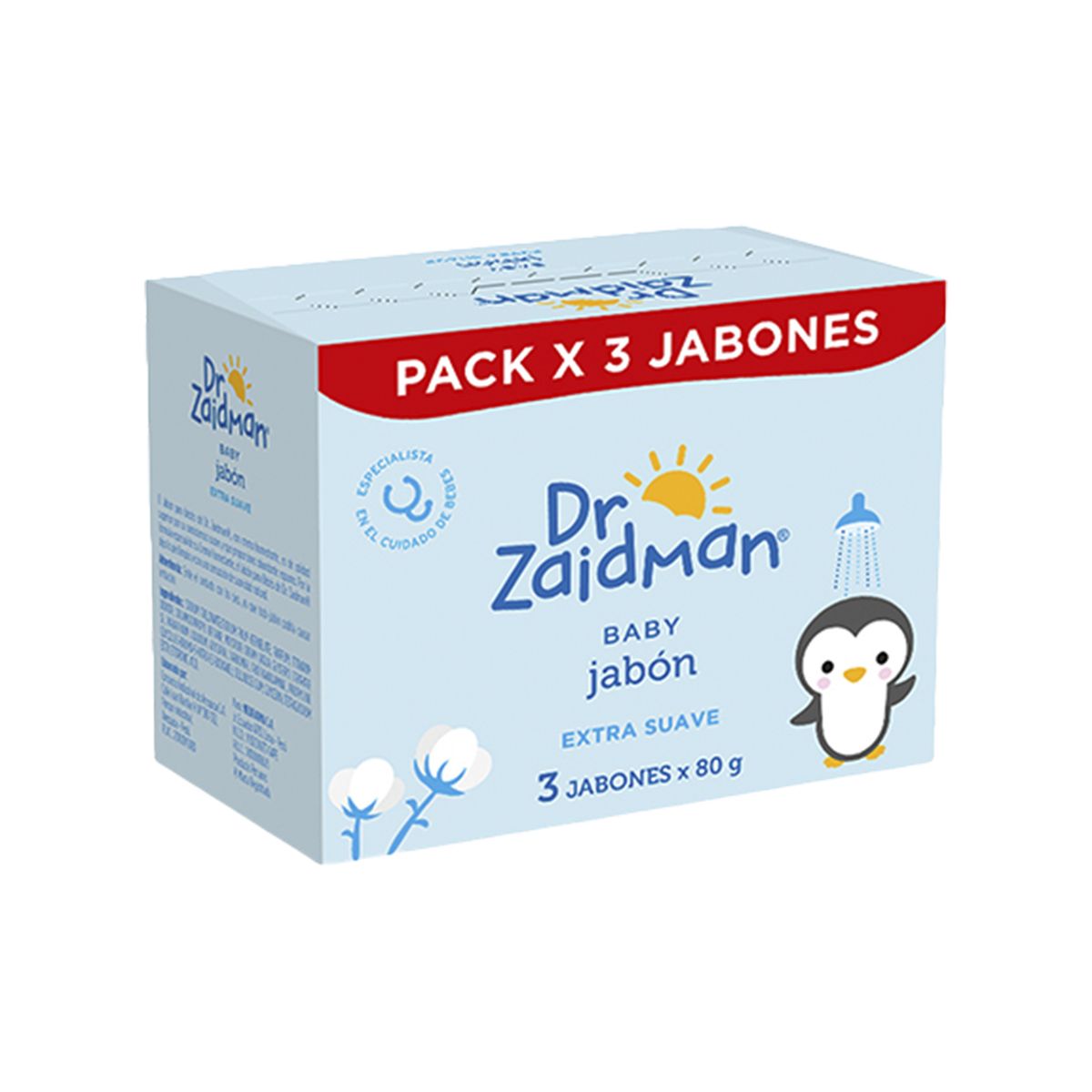 DR ZAIDMAN - Jabón de Bebé Dr. Zaidman Humectante Caja 3 Und