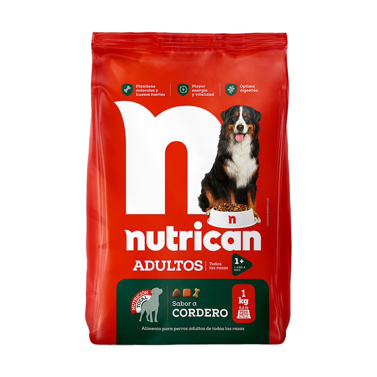 NUTRICAN - Alimento Perro Nutrican Adulto Cordero Bolsa 1 Kg