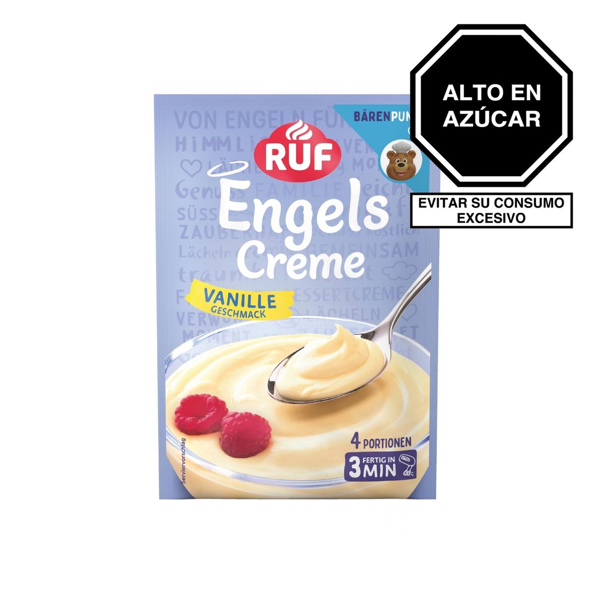 GEOFOODS ITALIAN TRUFFLES - Postre Ruf Crema de Ángel Vainilla Empaque 65 g