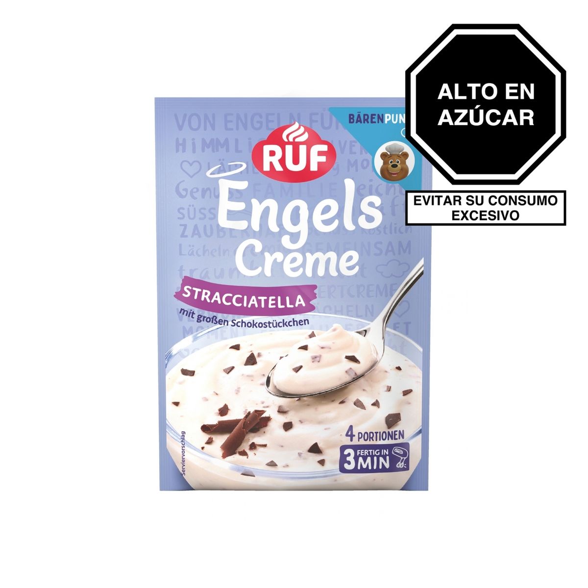 GEOFOODS ITALIAN TRUFFLES - Postre Ruf Crema de Ángel Stracciatella Empaque 66 g