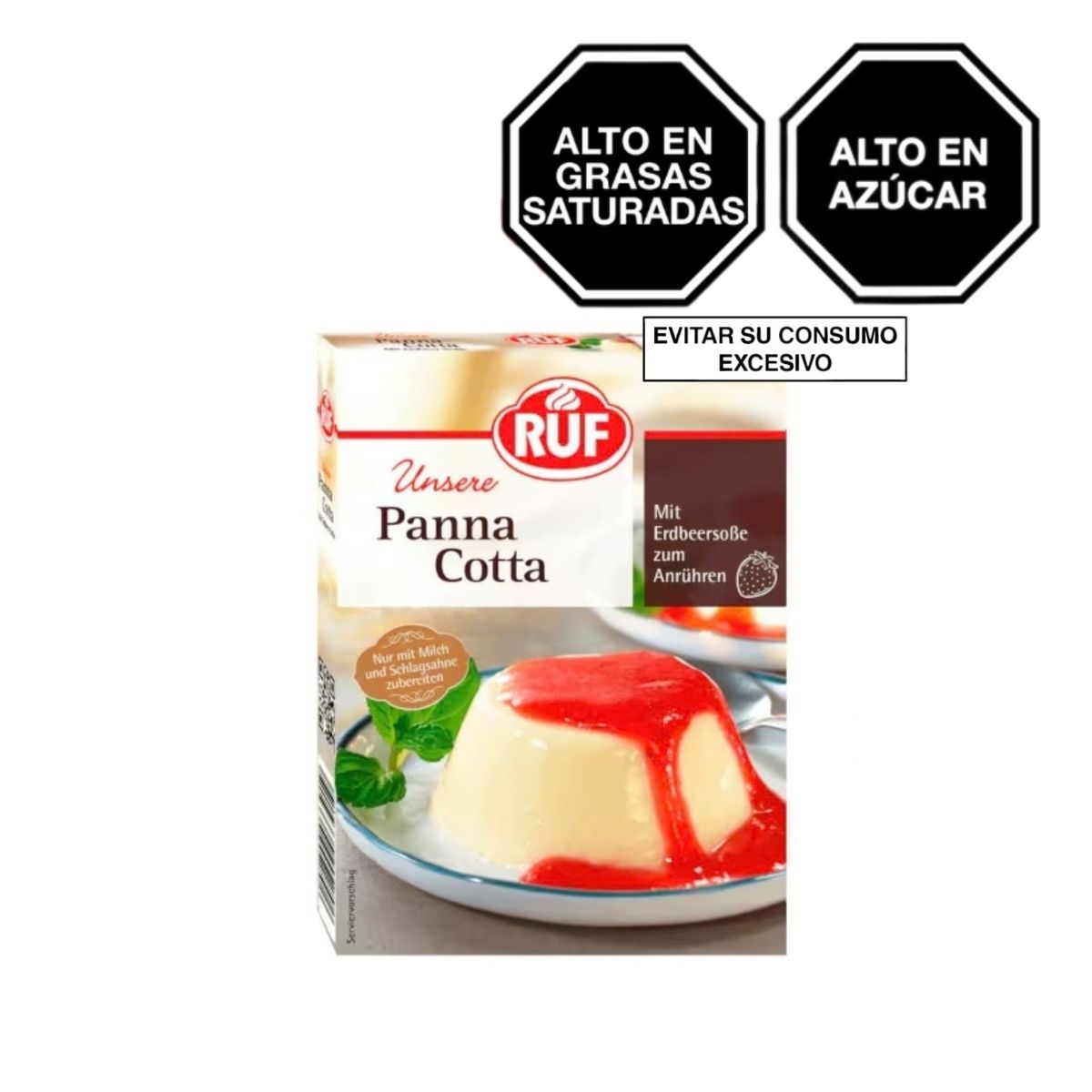 GEOFOODS ITALIAN TRUFFLES - Postre Ruf Panna Cotta Empaque 90 g
