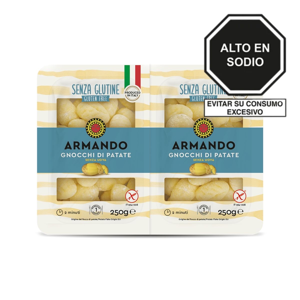 ARMANDO - Ñoquis Armando Gli Gnocchi Gluten Free Bolsa 500 g