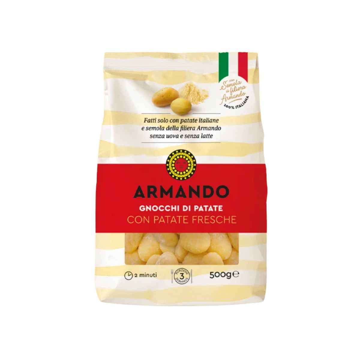 ARMANDO - Ñoquis Armando Gnocchi Di Patate Bolsa 500 g