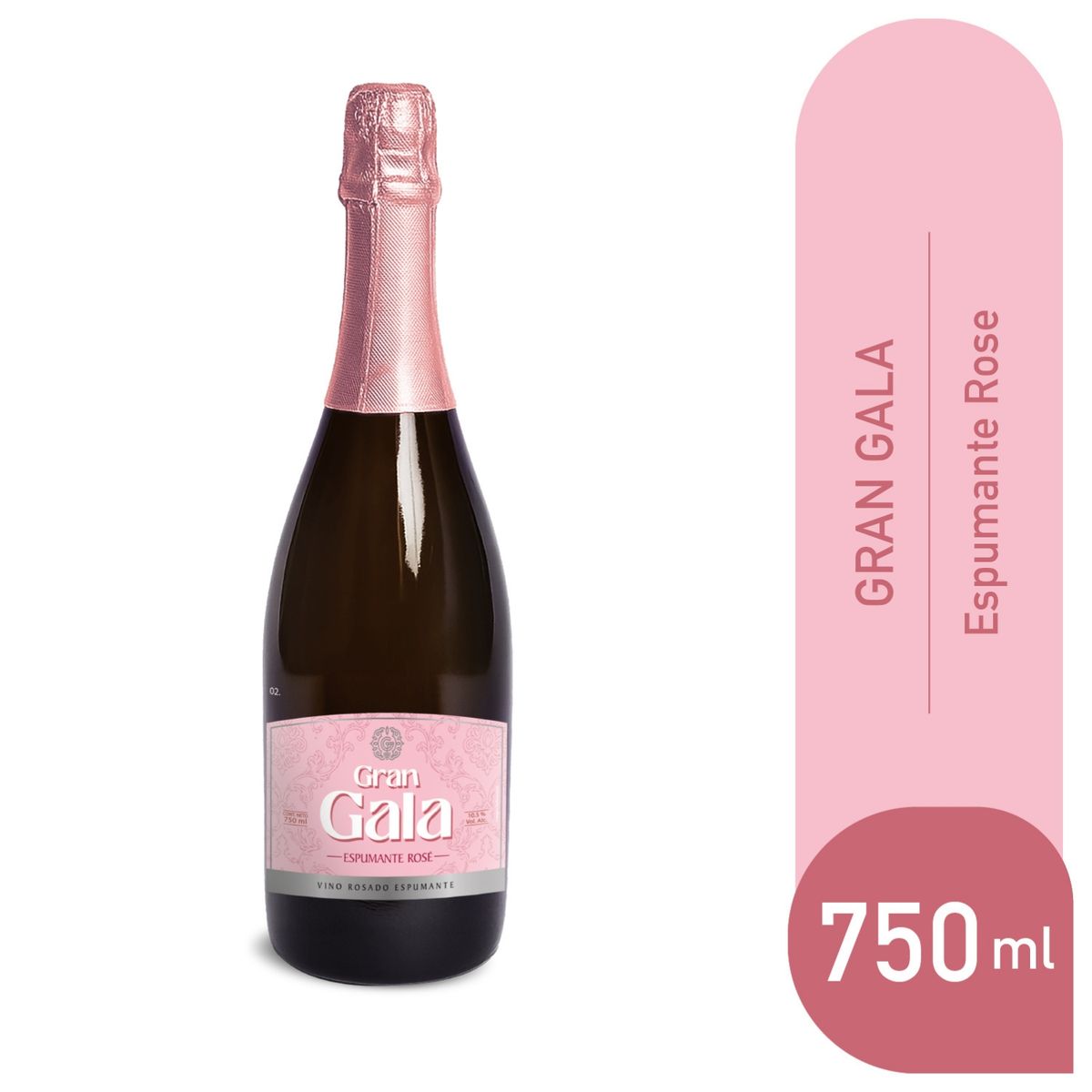 TOTTUS - Espumante Gran Gala Tottus Rosé Botella 750 mL