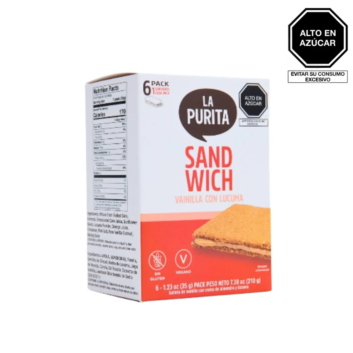 LA PURITA - Galleta La Purita Vainilla Lúcuma Bolsa 210 g