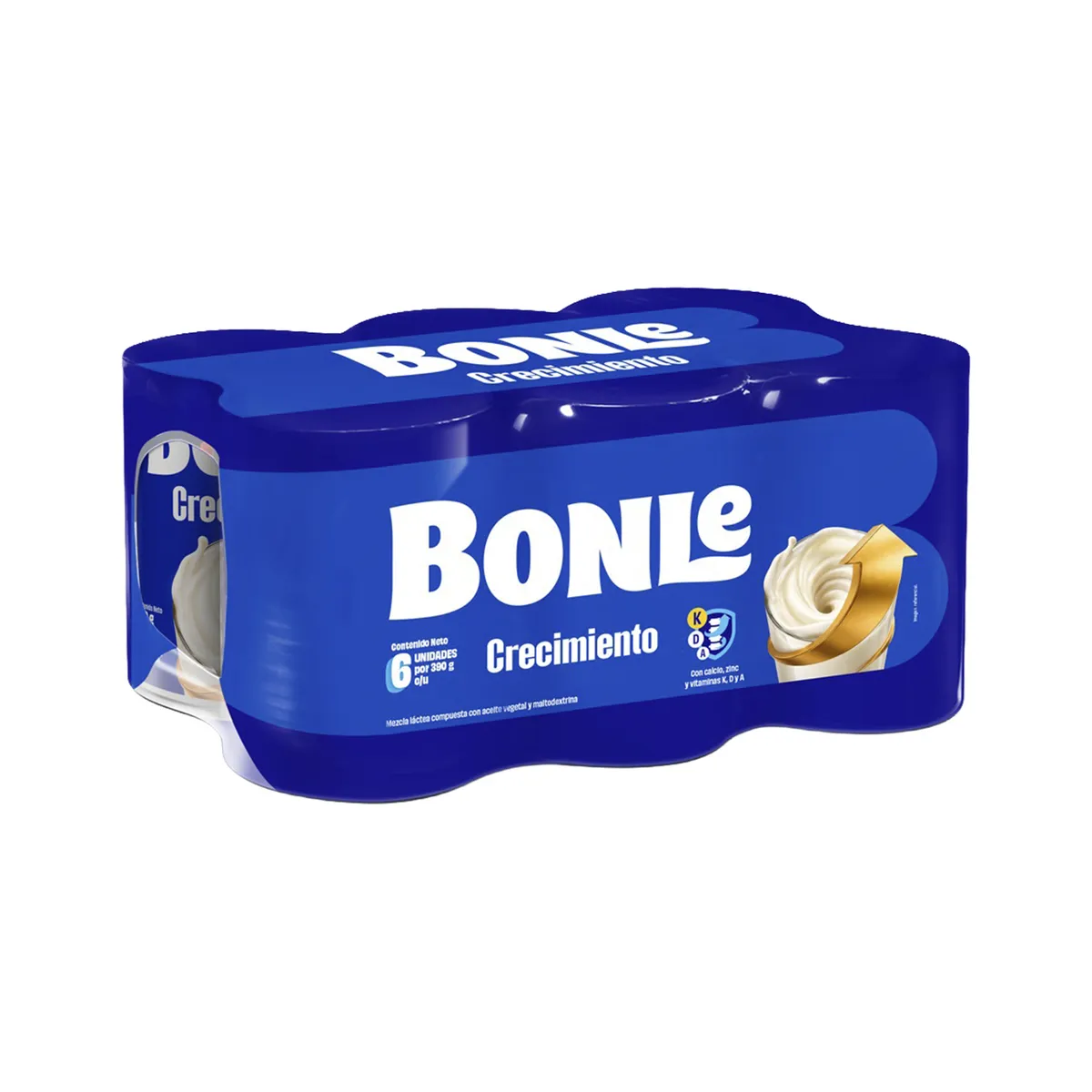 BONLE - Mezcla Láctea Bonlé Crecimiento Sixpack Lata 390 g