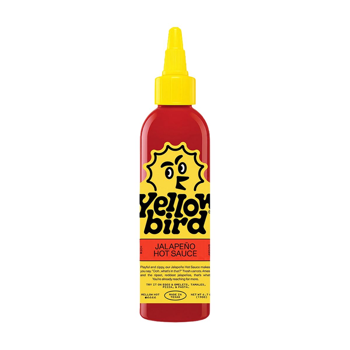 YELLOWBIRD - Salsa Picante Yellowbird Jalapeño Botella 190 g