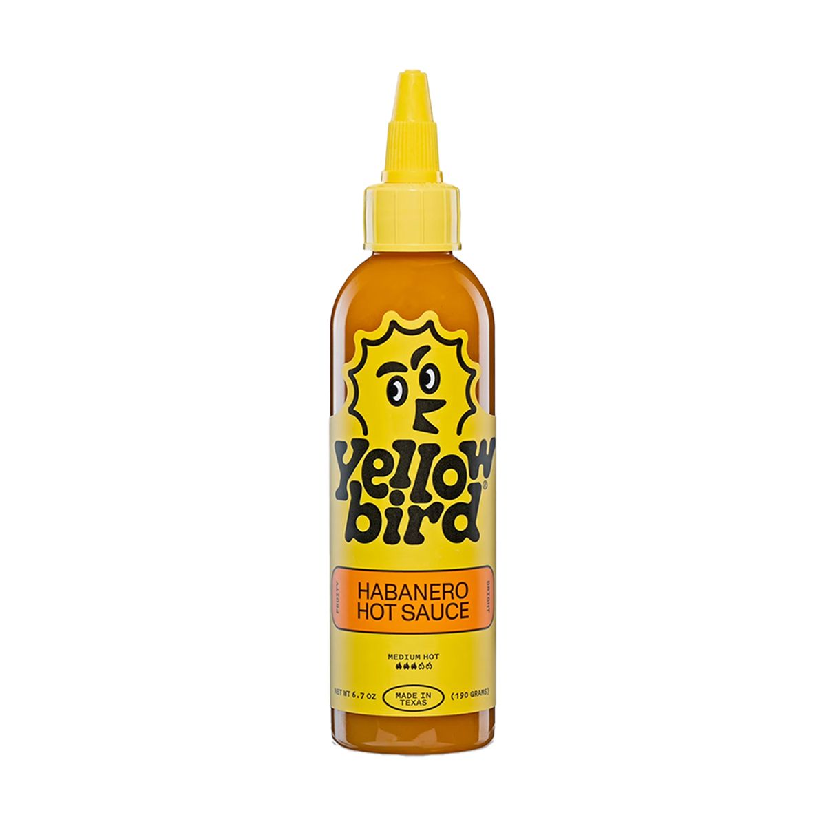 YELLOWBIRD - Salsa Picante Yellowbird Habanero Botella 190 g