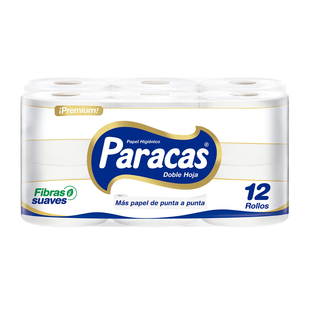 PARACAS - Papel Higiénico Paracas Doble Hoja Empaque 12 Und