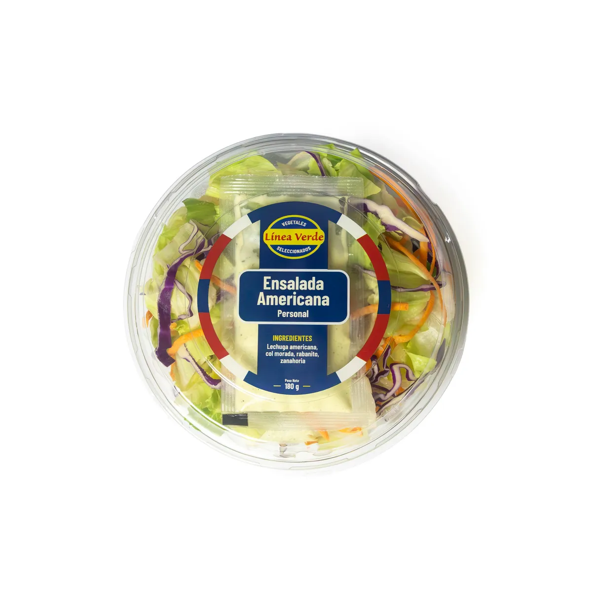 LINEA VERDE - Ensalada Americana Personal Linea Verde x 180 g