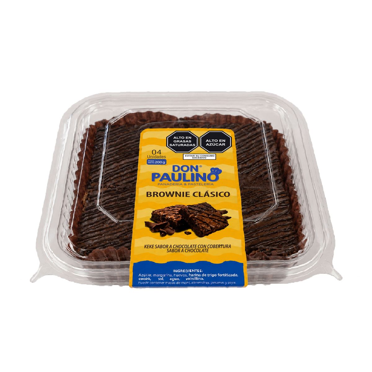 DON PAULINO - Brownie Clásico 4 Und