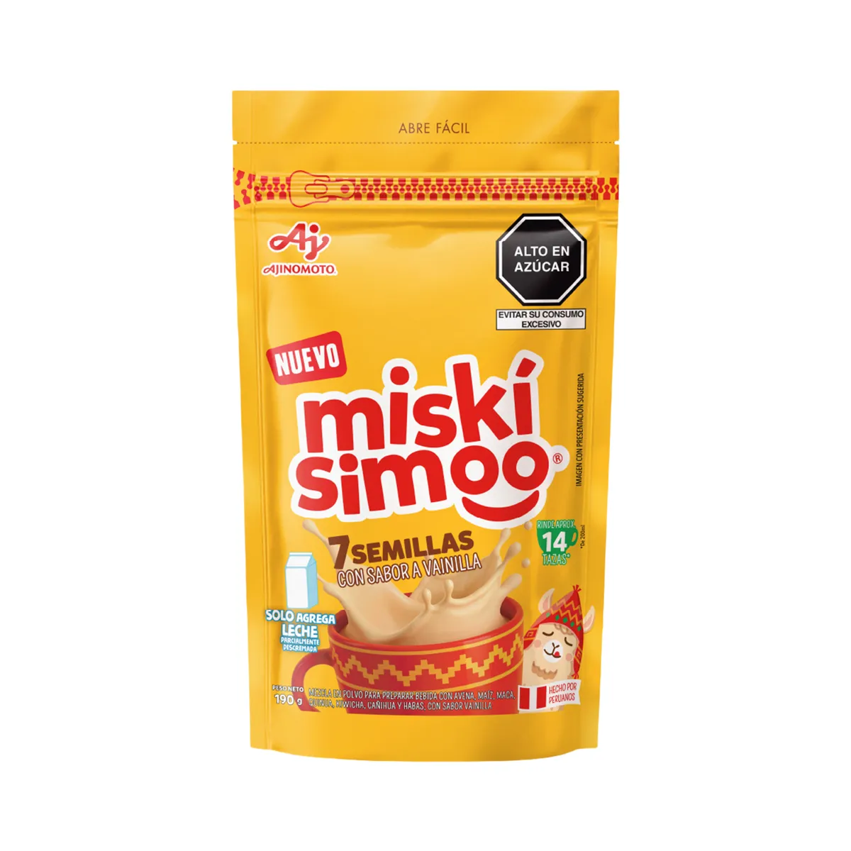 MISKISIMOO - Bebida Miskísimoo 7 Semillas Vainilla Doypack 190 g
