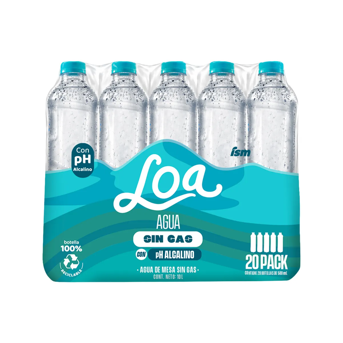 LOA - Agua Loa sin Gas Pack 20 Botellas 500 mL
