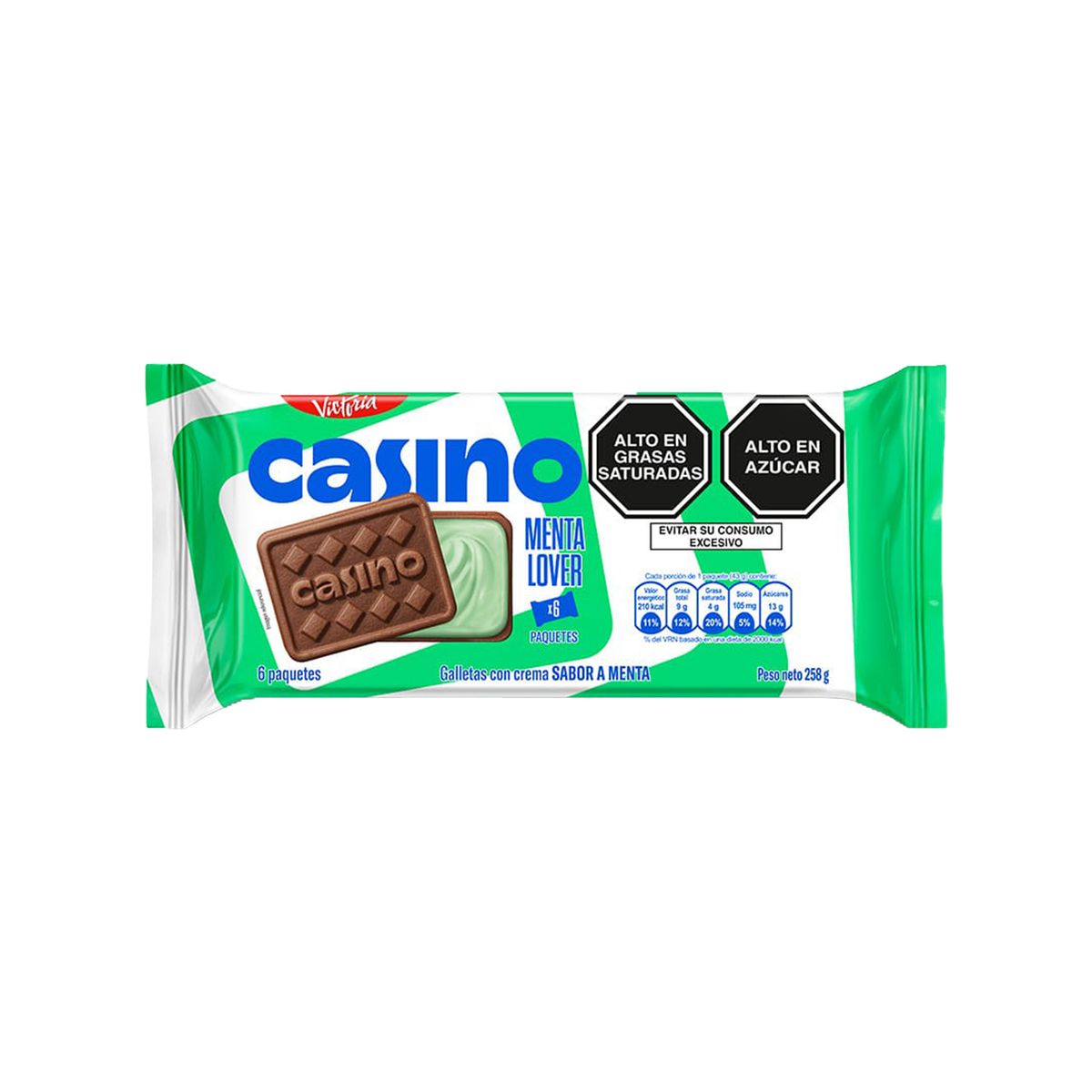 CASINO - Galleta Casino Menta Sixpack 258 g