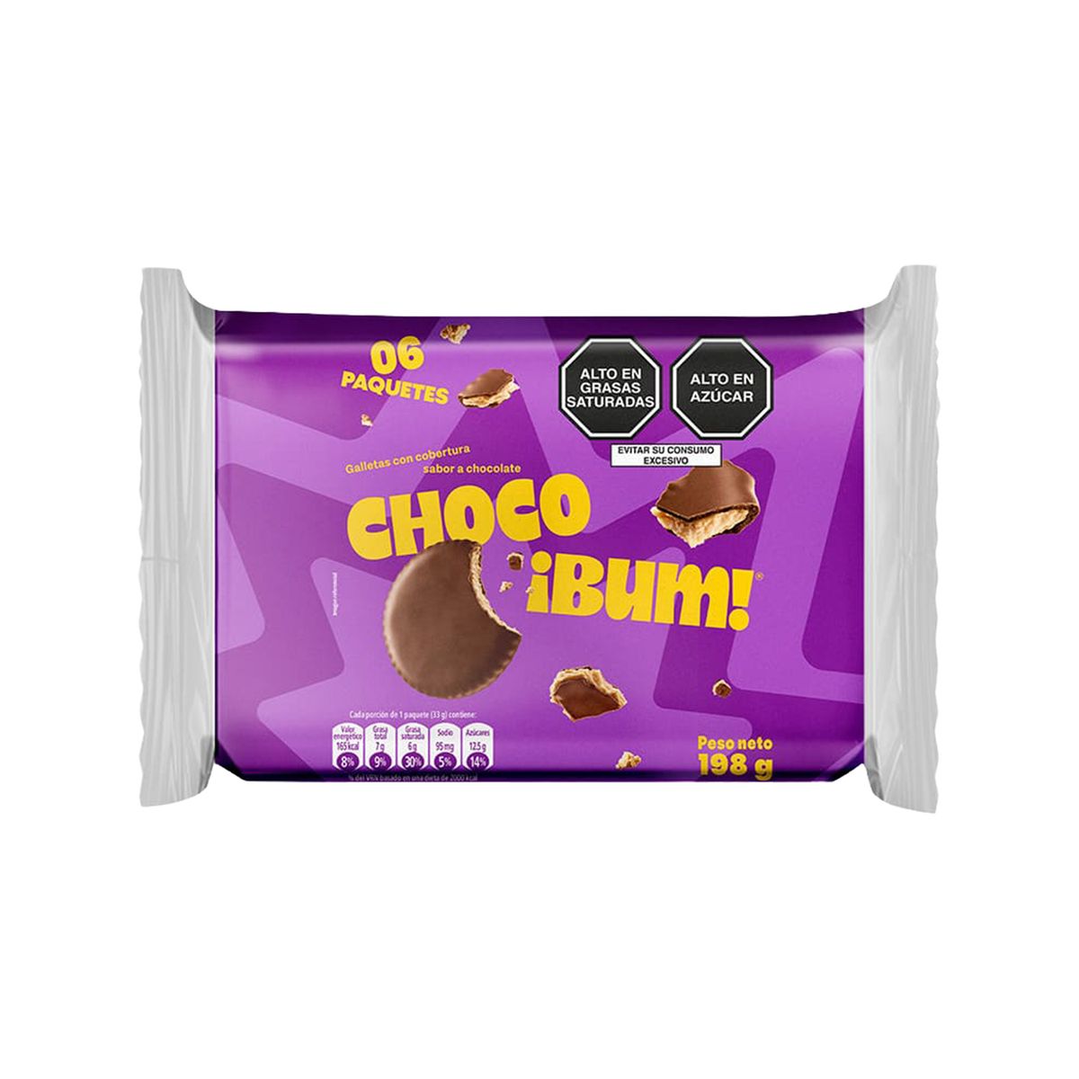 CHOCOBUM - Galleta Chocobum Sixpack 198 g