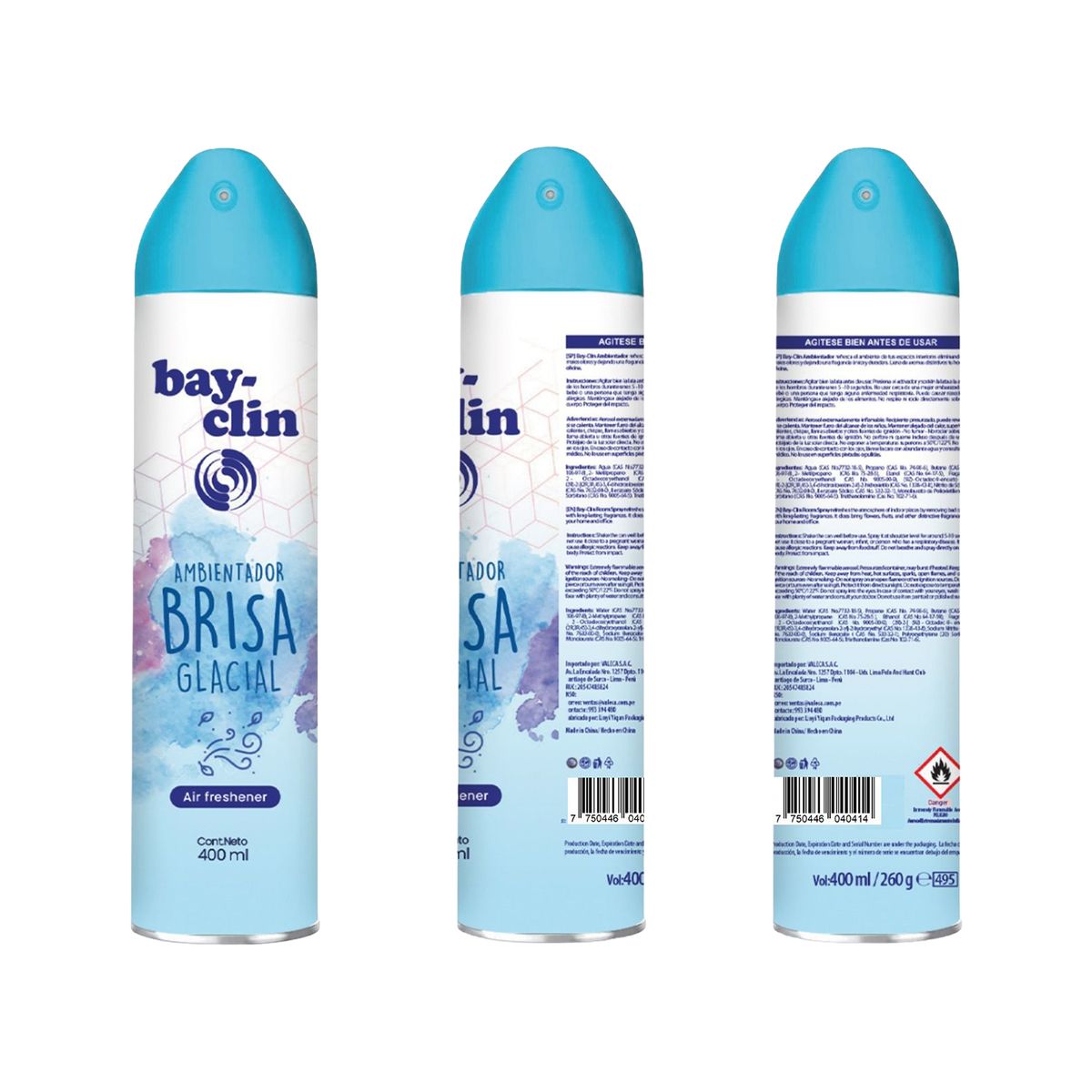 BAY CLIN - Ambientador Bayclin Brisa Glacial Envase 400 mL