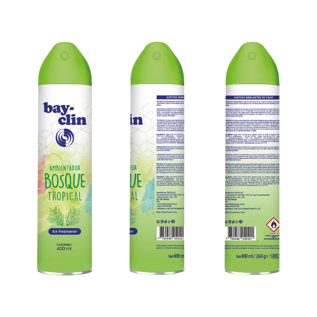 BAY CLIN - Ambientador Bayclin Bosque Tropical Envase 400 mL