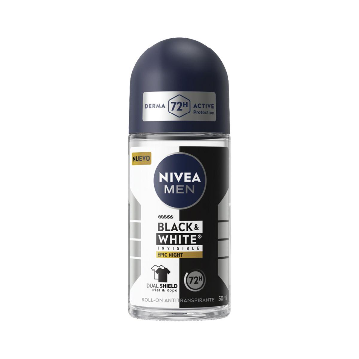 NIVEA - Desodorante Roll On Nivea Men Black & White Epic Night Envase 50 mL