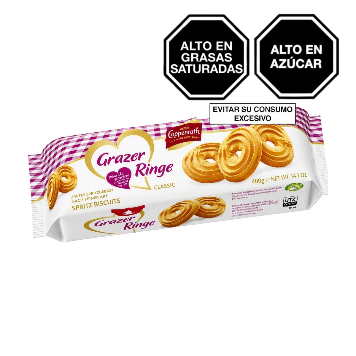 COPPENRATH - Galletas Coppenrath Grazer Ringe Empaque 400 g