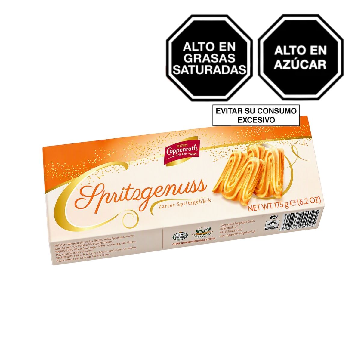 COPPENRATH - Galletas Coppenrath Spritz Vainilla Empaque 175 g