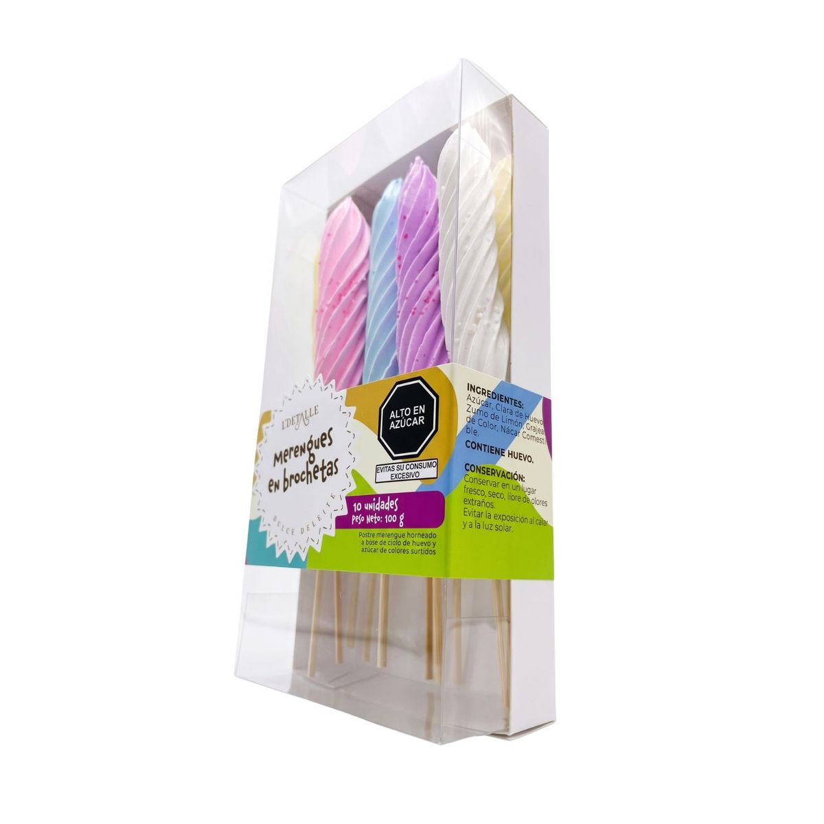 L DETALLE - Merengue Brocheta 10 Und