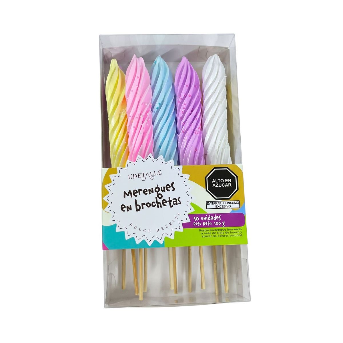 L DETALLE - Merengue Brocheta 10 Und