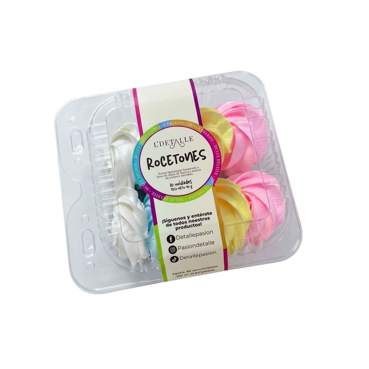 L DETALLE - MERENGUE ROSETON X10UN