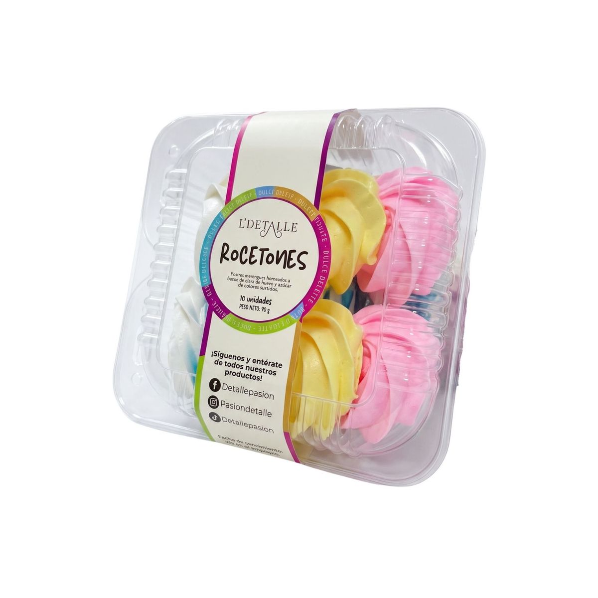 L DETALLE - MERENGUE ROSETON X10UN