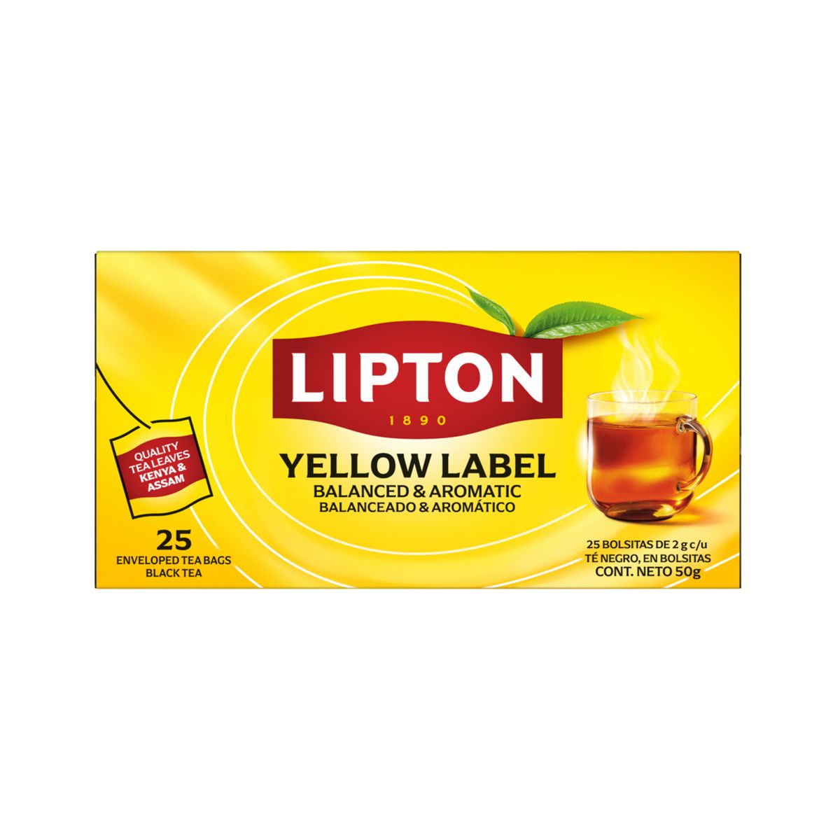 LIPTON - Té Lipton Yellow Label Caja 25 Sobres