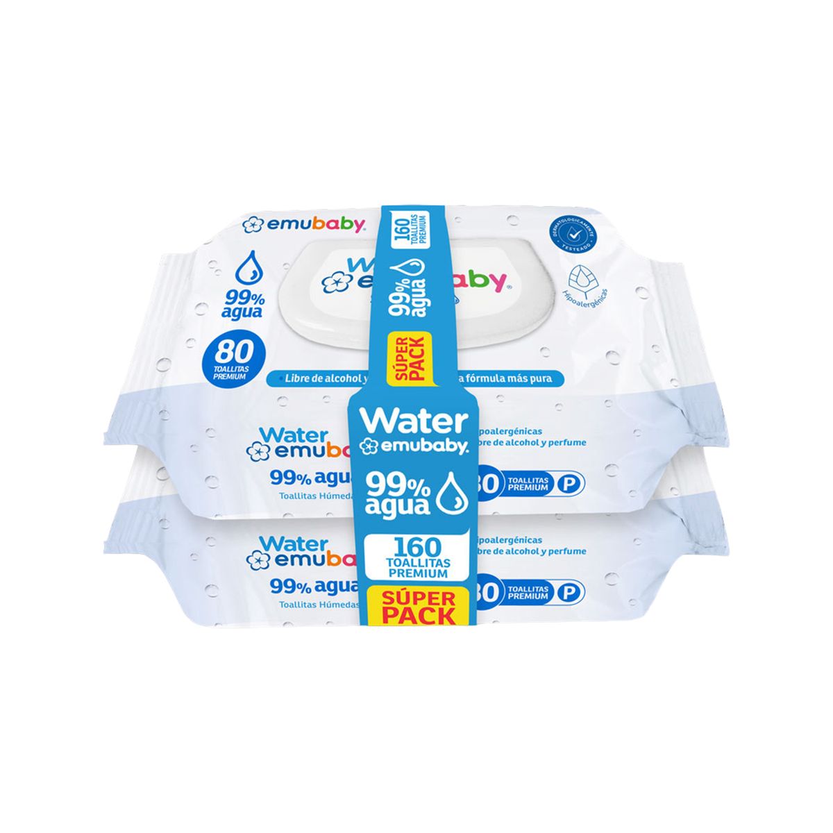  - Toallitas Húmedas Emubaby Water Empaque 160 Und
