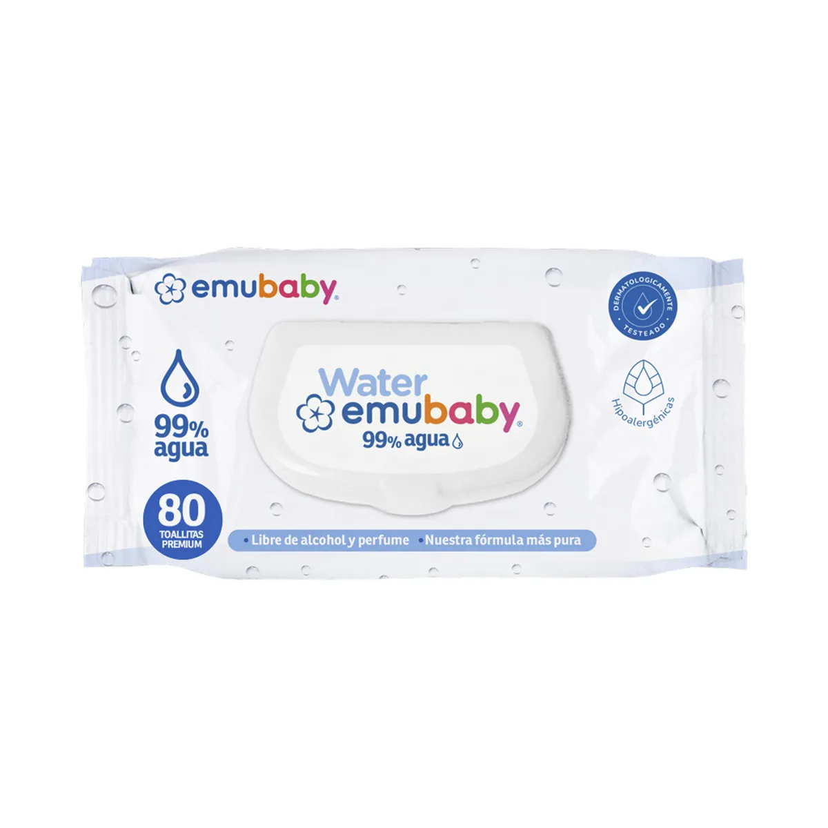  - Toallitas Húmedas Emubaby Water Empaque 80 Und