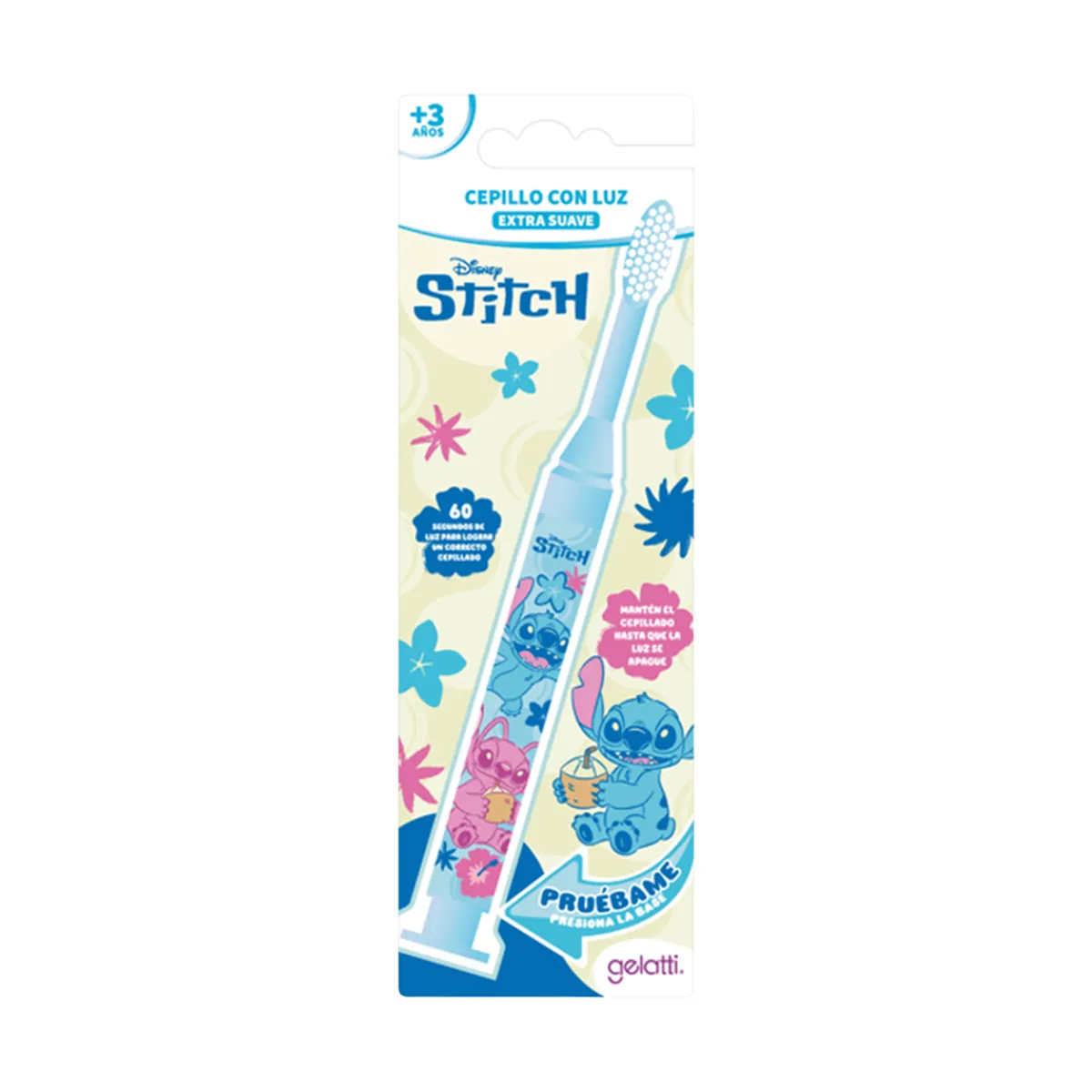 GELATTI - Cepillo Dental Gelatti con Luz Stitch