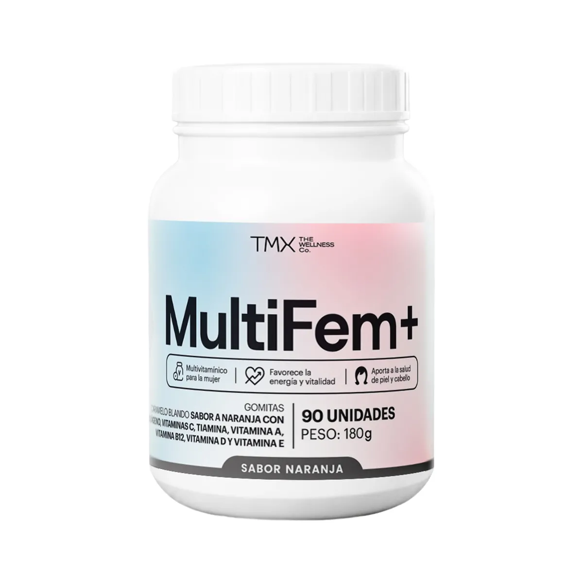 TMX THE WELLNESS CO - Gomitas Tmx Multifem+ Naranja Pote 90 Und