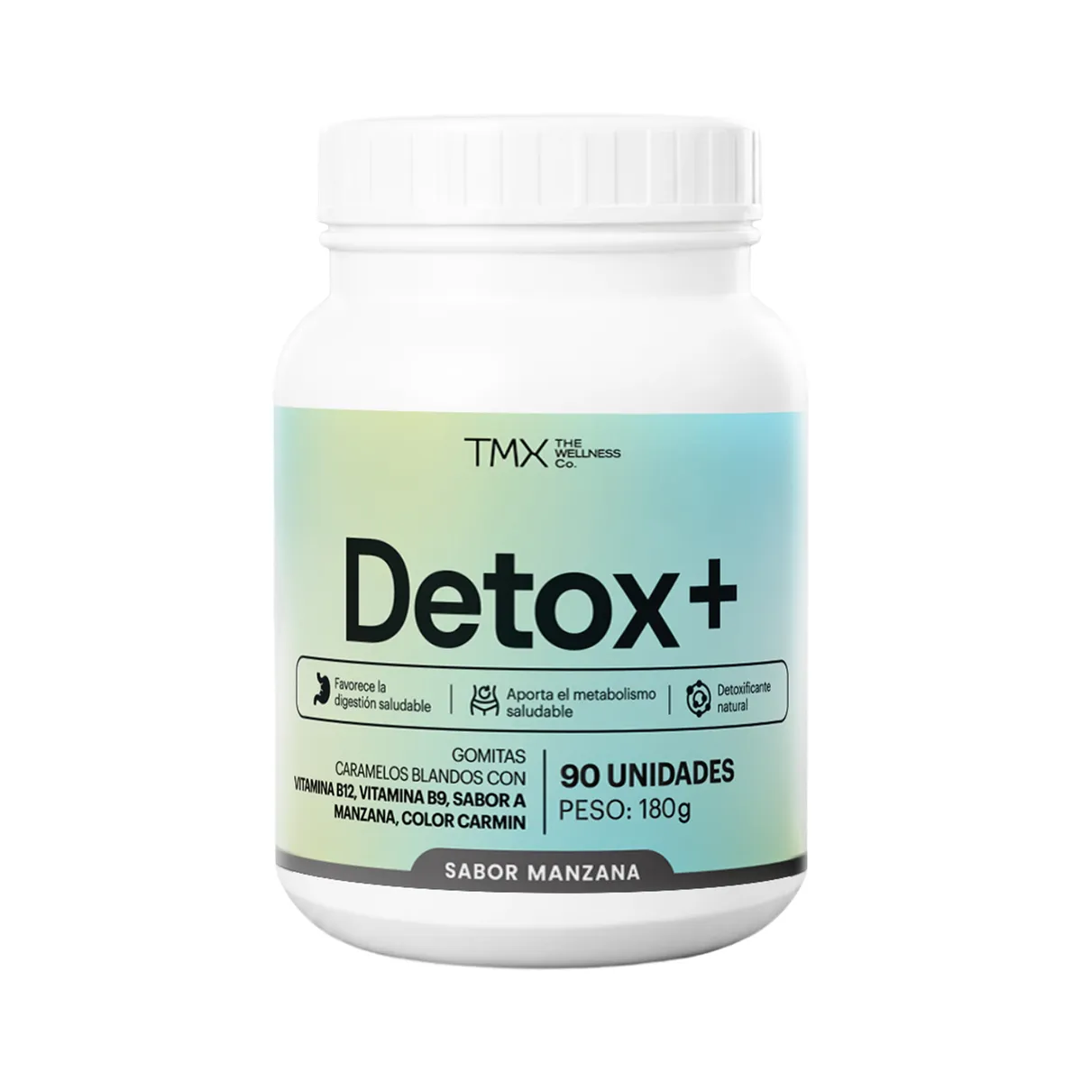 TMX THE WELLNESS CO - Gomitas Tmx Detox+ Manzana Pote 90 Und