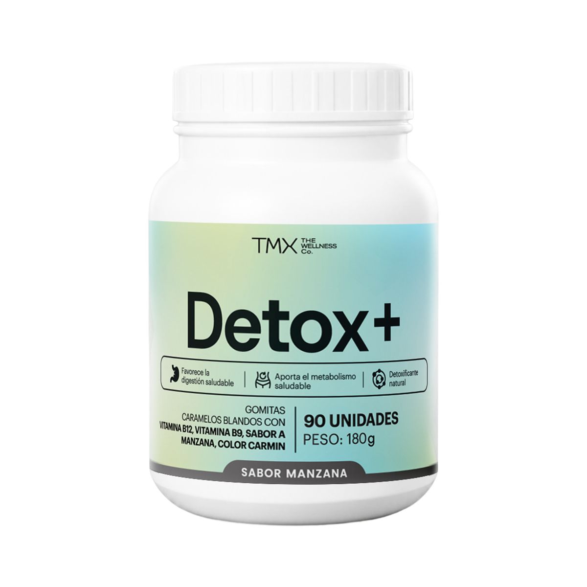 TMX THE WELLNESS CO - Gomitas Tmx Detox+ Manzana Pote 90 Und